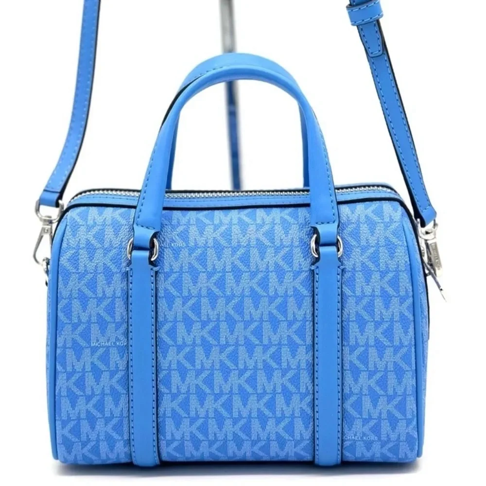 Michael Kors Small Travel Duffle Xbody Satchel Shoulder Bag South Pacific Blue
